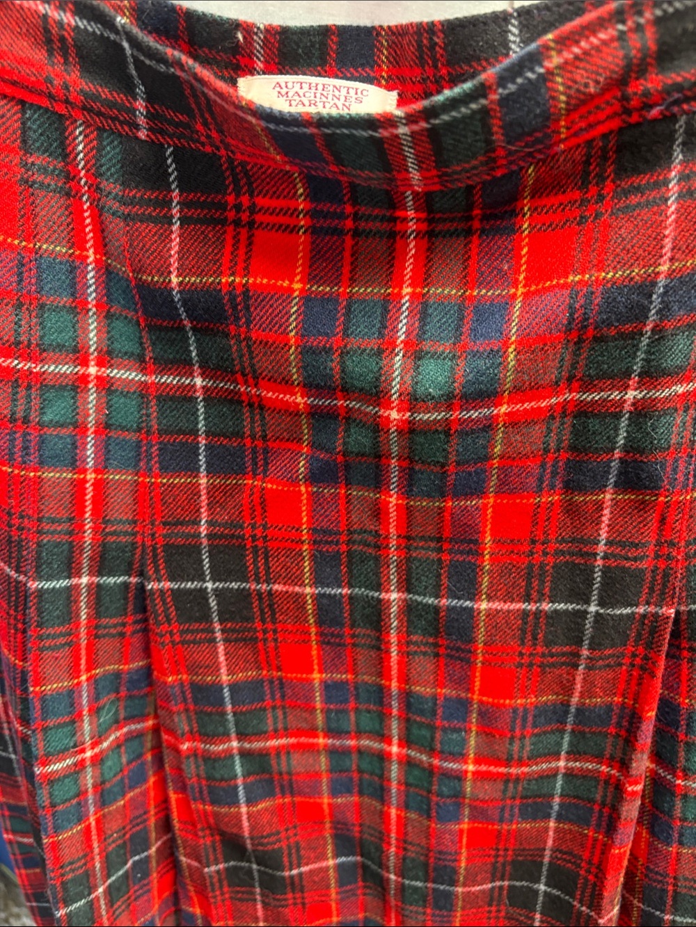 Vintage Pendleton Macon tartan Red Plaid Women's Skirt